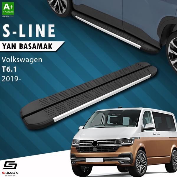 S-Dizayn VW Transporter T6.1 Kısa Şase S-Line Aluminyum Yan Basamak 213 Cm 2019-2025 A+ Kalite - Image 1