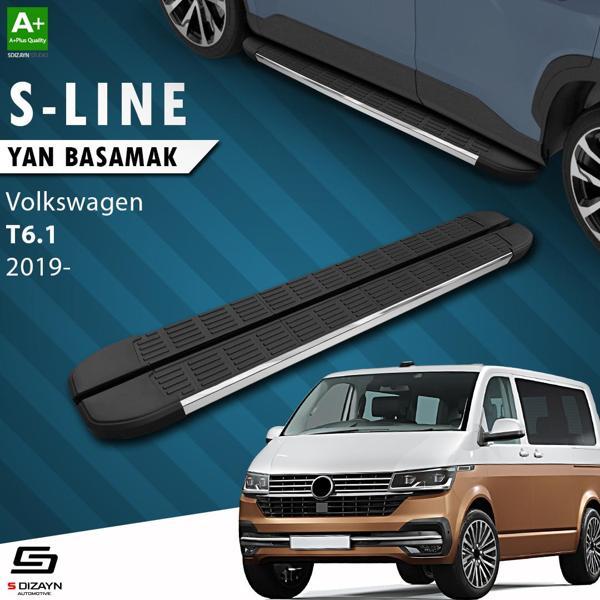 S-Dizayn VW Transporter T6.1 Kısa Şase S-Line Krom Yan Basamak 213 Cm 2019-2025 A+ Kalite - Image 1