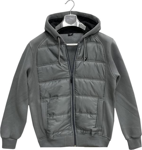 Lusso Erkek Slim Fit Uzun Kol Kapşonlu Sweatshırt-6984 - Image 1