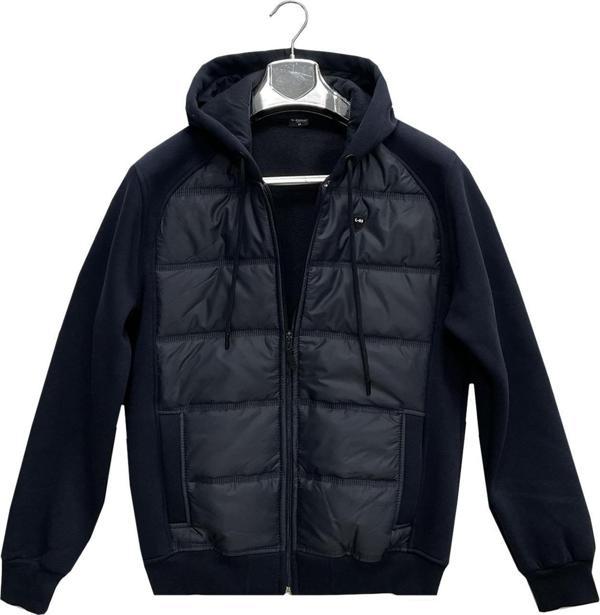 Lusso Erkek Slim Fit Uzun Kol Kapşonlu Sweatshırt-6985 - Image 1