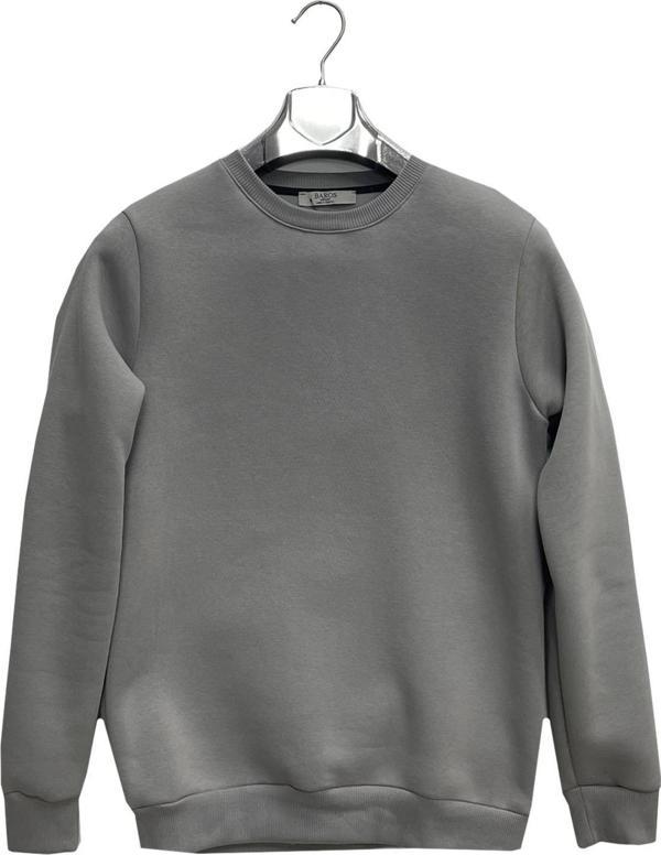 Baros Erkek Slim Fit Uzun Kol Sıfır Yaka Sweatshırt-6967 - Image 1