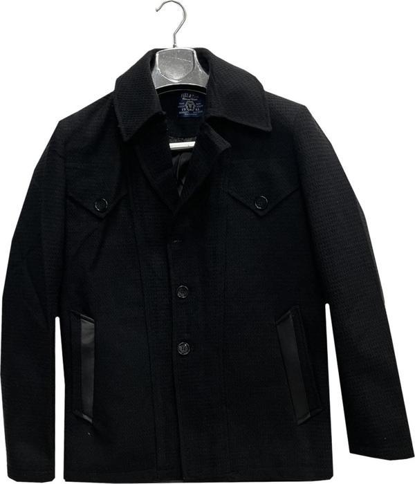 Full Hakim Yaka Rahat Kalıp Erkek Kaşe Ceket-7066 - Image 1