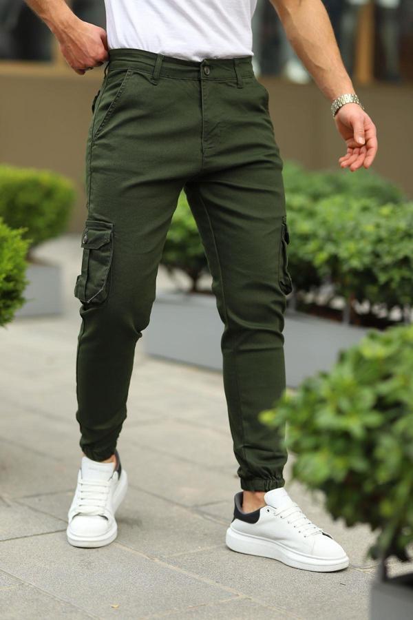 Pause Denim Slım Fıt Erkek Paça Lastikli Kargo Pantolon-6805 - Image 1