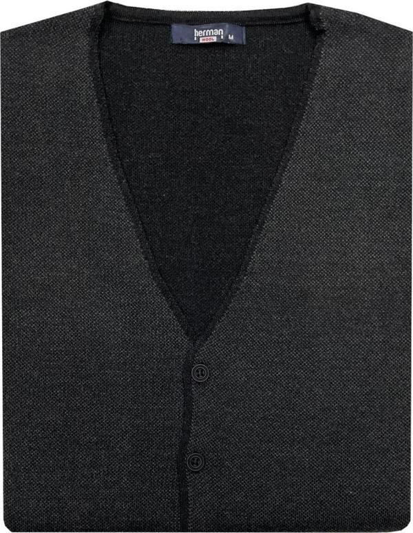 Regular Fit Erkek Düğmeli Triko Yelek-6909 - Image 1