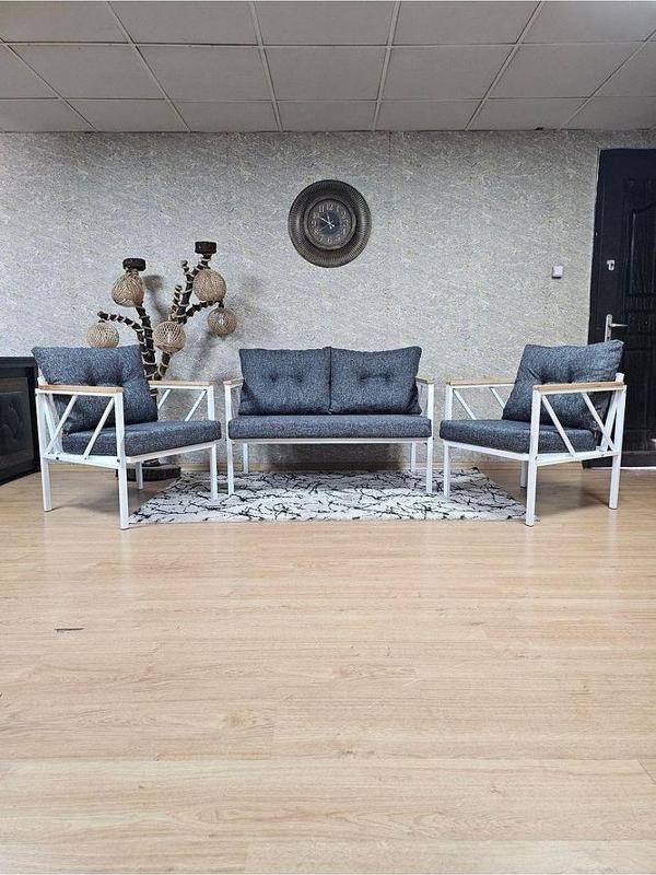 Beyaz Boyalı Bahçe - Balkon - Mutfak Çay Seti Takımı Bahçe Koltuk Takımı - Image 1