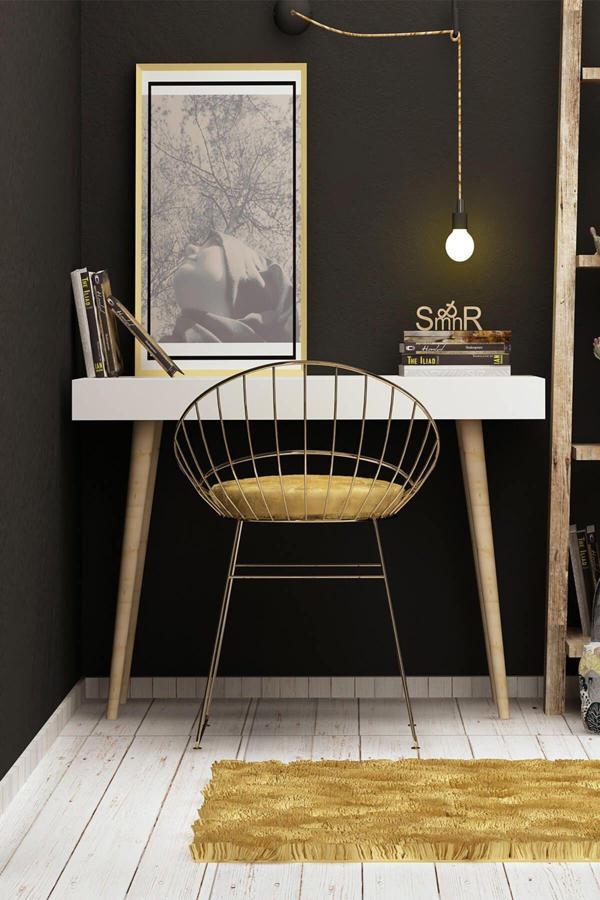 Mymob Veronika Beyaz Çalışma Masası 60X74X100 cm - Image 1