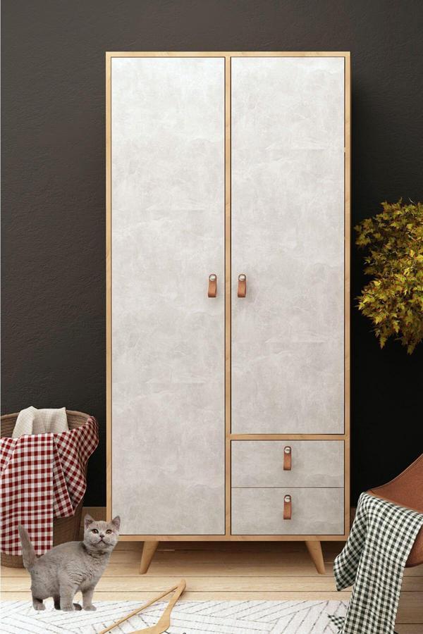 Mymob Betong Plus Suwon Gardırop 190x100x52 cm - Image 1