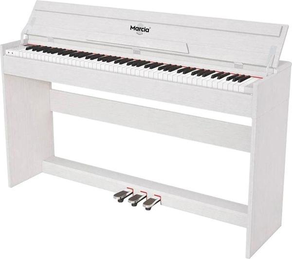 Marcia MK-800 WH Dijital Konsol Piyano (Tuş Hassasiyeti, 88 Tuşlu, Kapaklı) - Image 1