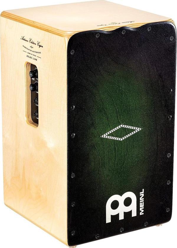 Meinl PAESLDOB Line Artisan Edition Elektro Cajon (Dark Olive Burst) - Image 1