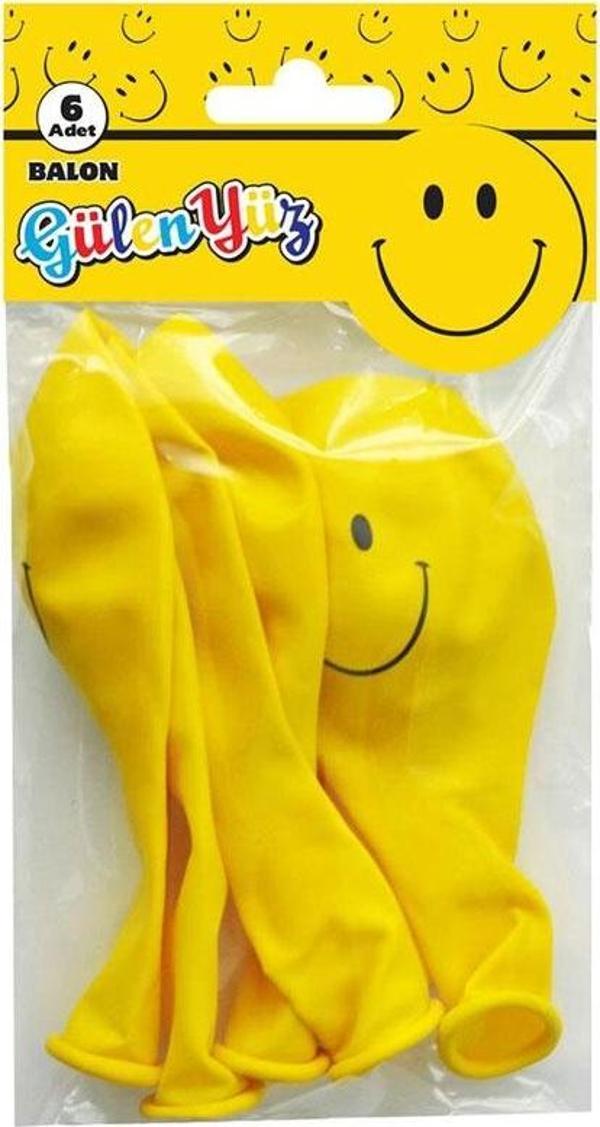 Gülen Surat 6'lı Balon - Image 1