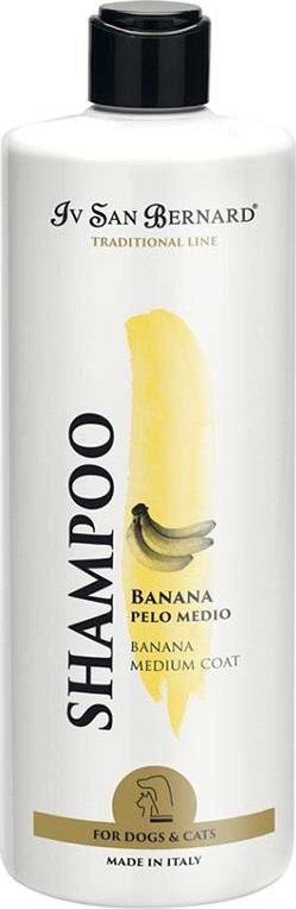 Iv San Bernard Banana Shampoo Medium Hair Orta Uzunluktaki Kürke Sahip Kedi ve Köpekler İçin Muzlu Şampuan 500 ml - Image 1