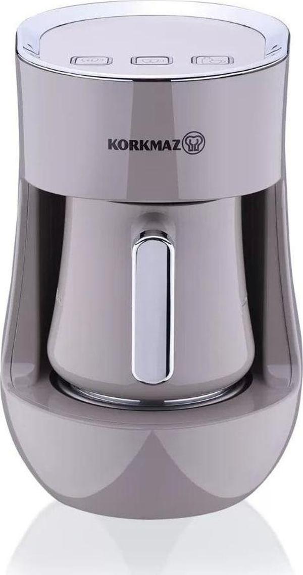 Korkmaz A865-3 Bej Otantik Kahve Makinesı - Image 1