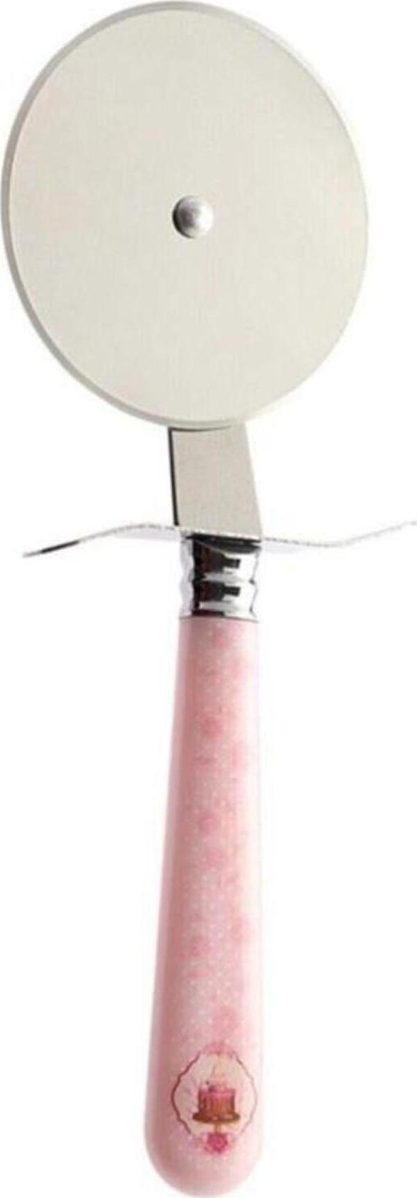 Rooc Pizza Ve Börek Bıçağı Desenli Pembe Sap M-pz02 - Image 1