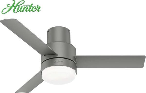 Hunter Fan Hunter - Gilmour Mat Gümüş - 132 Cm. Aydınlatmalı Nemli Dış Mekan Tavan Vantilatörü - Image 1