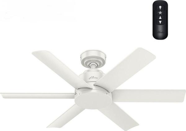 Hunter Fan Kennicott Taze Beyaz - 112 Cm. Uzaktan Kumandalı Nemli Dış Mekan Tavan Vantilatörü - Image 1