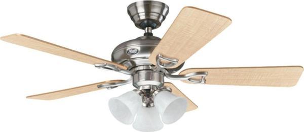 Hunter Fan Seville Fırçalanmış Nikel - 112 Cm. 3 Lü Aydınlatmalı Tavan Vantilatörü - Image 1