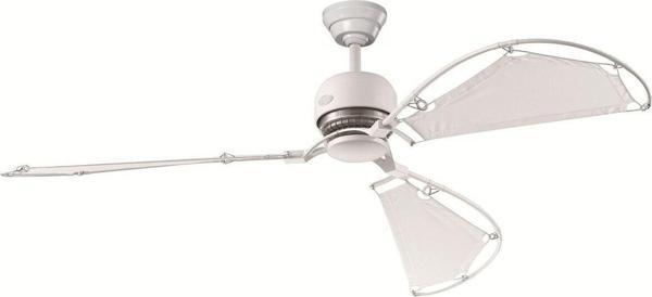 Hunter Fan Avalon Beyaz - 158 Cm. Yelken Bezi Kanatlı Dekoratif Tavan Vantilatörü - Image 1