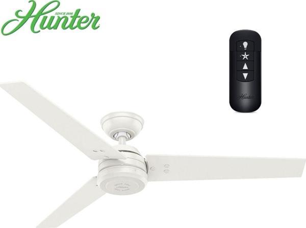 Hunter Fan Protos Taze Beyaz - 132 Cm. Nemli Dış Mekan Tavan Vantilatörü - Image 1