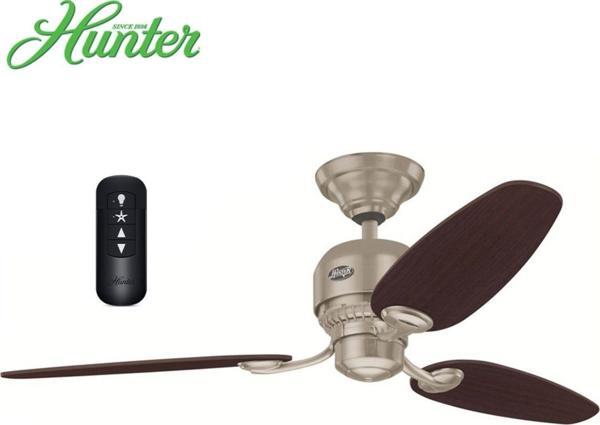 Hunter Fan Soho Fırçalanmış Nikel Tavan Vantilatörü 132 Cm - Image 1
