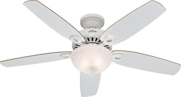 Hunter Fan Builders Deluxe Beyaz 132 Cm. Aydınlatmalı Tavan Vantilatörü - Image 1