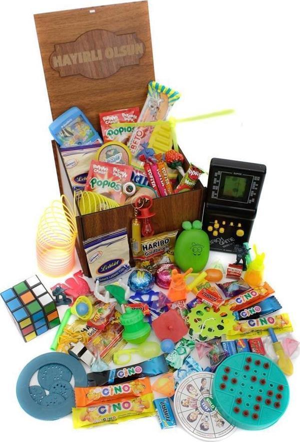 Ahşap Gıda Ve Oyuncak Kutusu Siyah Tetris ( Hayırlı Olsun ) - Image 1