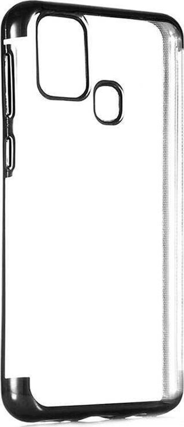 Galaxy M31 Kılıf İnce Köşeleri Renkli Şeffaf Silikon - Image 1