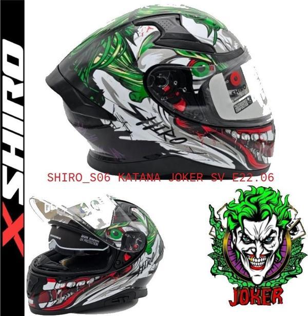 SHIRO KASK 100192 FULLFACE KATANA JOKER_L SUNVIZOR - Image 1