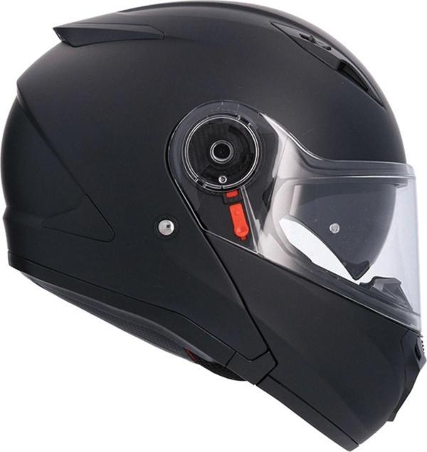 SHIRO FLİP UP 4122 SH-508SV TRITON SOLİDMAT BLACK SUNVİZOR M - Image 1