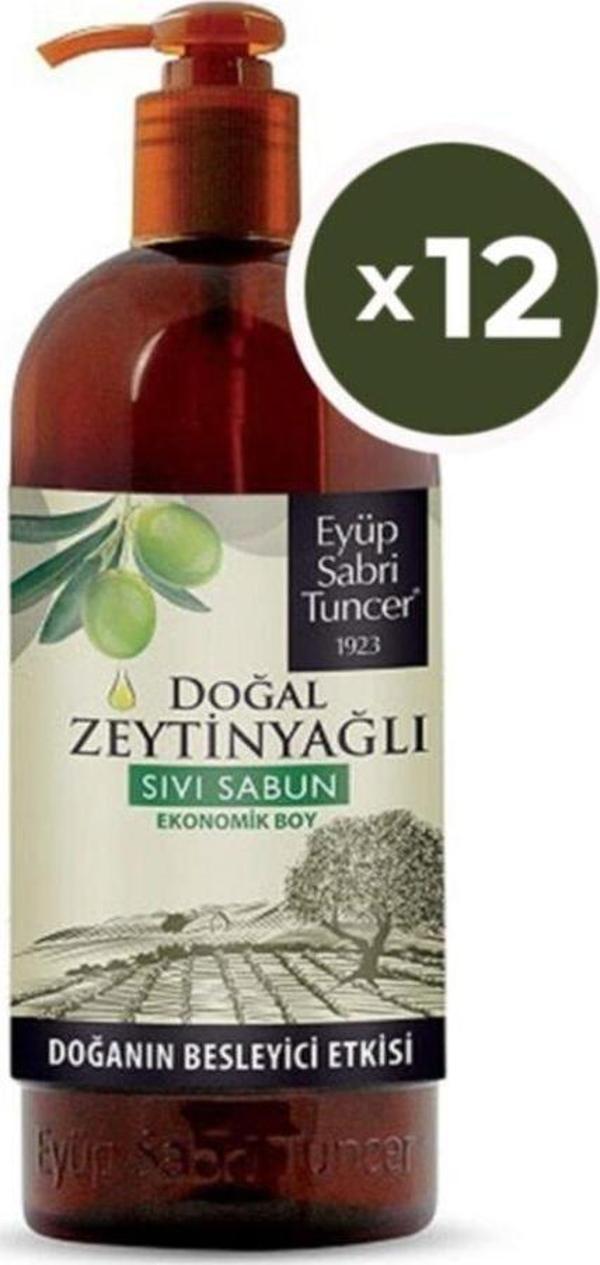Eyüp Sabri Tuncer Zeytinyağlı Sıvı Sabun 750 ML x 12 - Image 1
