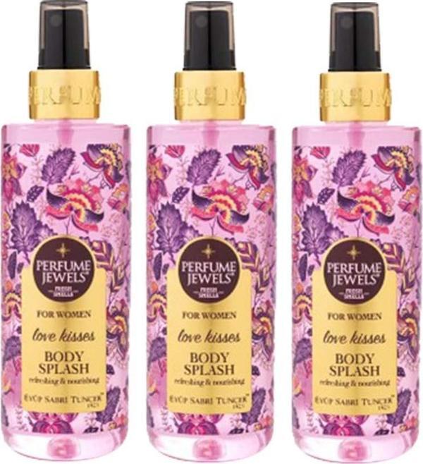 Eyüp Sabri Tuncer Pj Body Splash Love Kisses 250 ml x 3 - Image 1