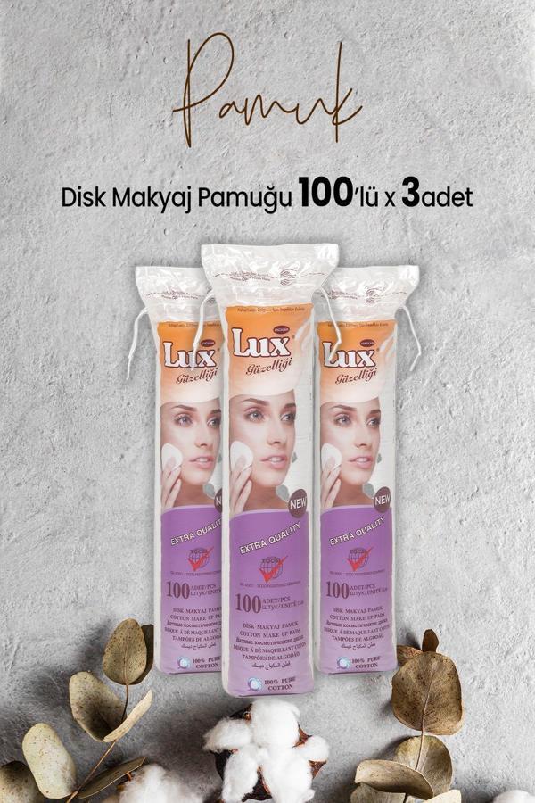Lux Disk Makyaj Pamuğu 100'lü x 3 Adet - Image 1