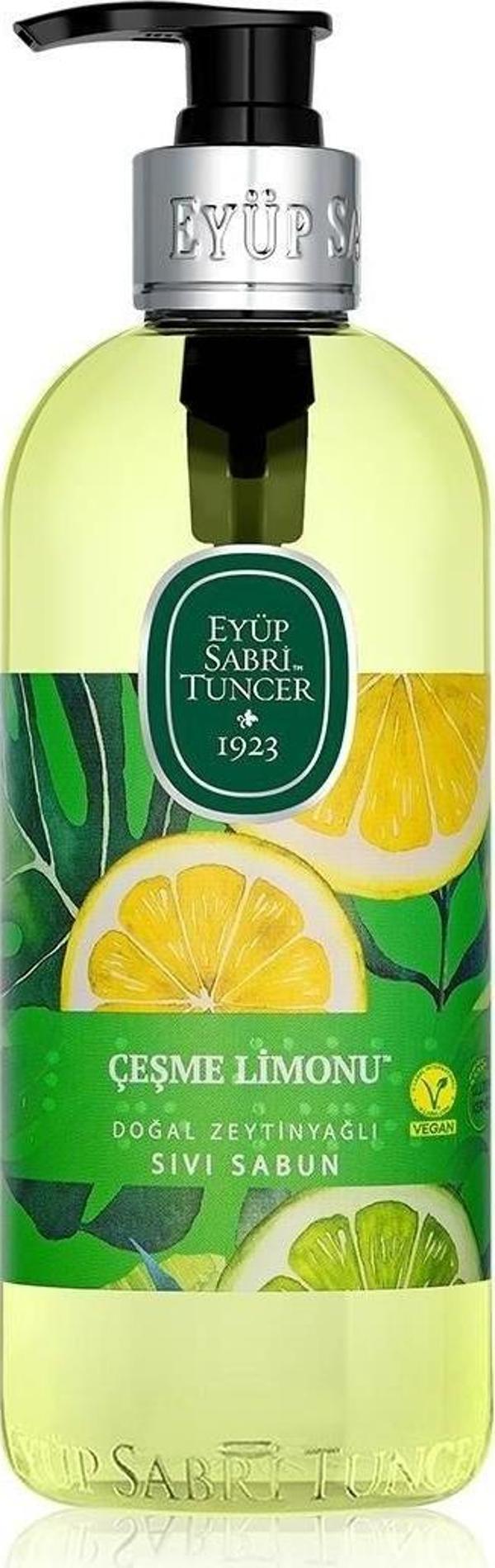 Eyüp Sabri Tuncer Çeşme Limonu Doğal Zeytinyağlı Sıvı Sabun 500 Ml - Image 1