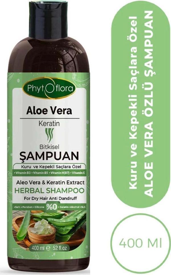 Aloe Vera ve Keratinli Bitkisel Şampuan - Image 1