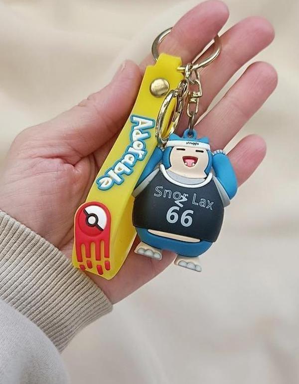  Anahtarlık Pokemon Snorlax Anahtarlık Ve Çanta Aksesuarı - Image 1