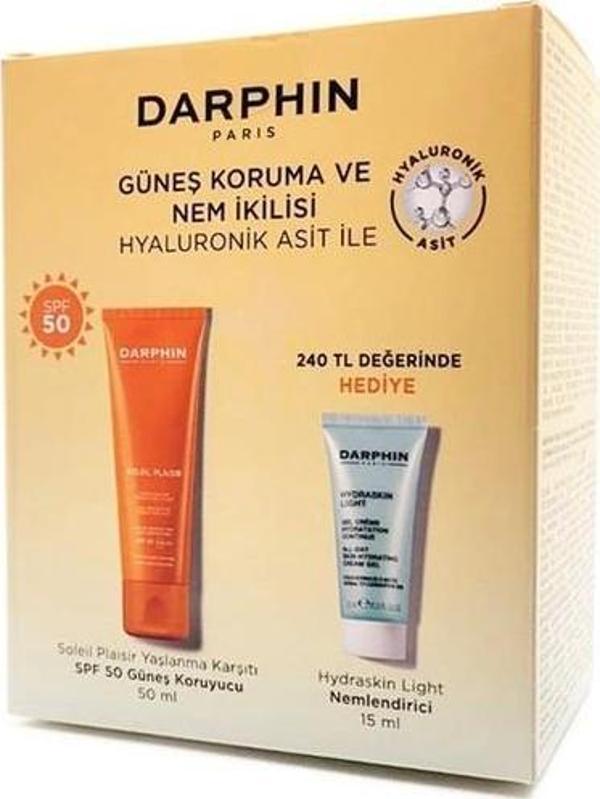Darphin Güneş Seti Soleil Plaisir SPF50 50 ml + Hydraskin Light Cream 15 ml - Image 1