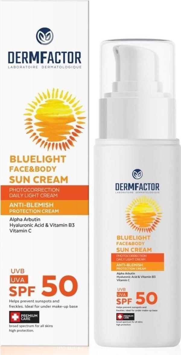 Dermfactor Bluelight Güneş Kremi Leke Karşıtı SPF50 100ml - Image 1