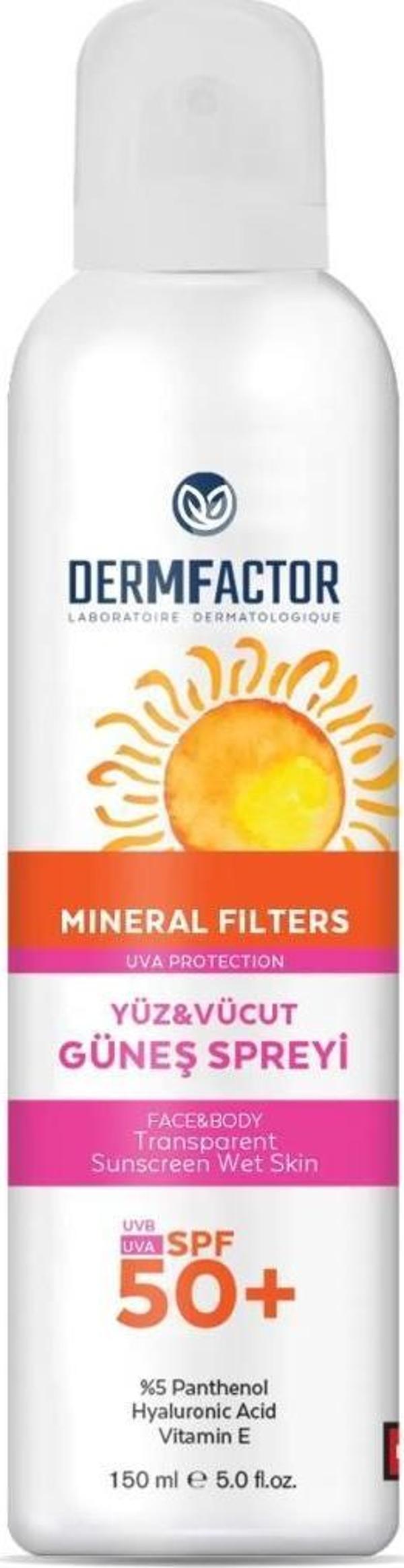 Dermfactor Bluelight Mineral Filtre Güneş Spreyi SPF50 150ml - Image 1