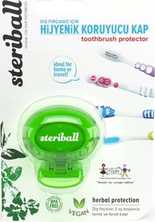 Steriball Diş Fırçası Koruma Kabı - Toothbrush Protector | Yeşil - Image 1