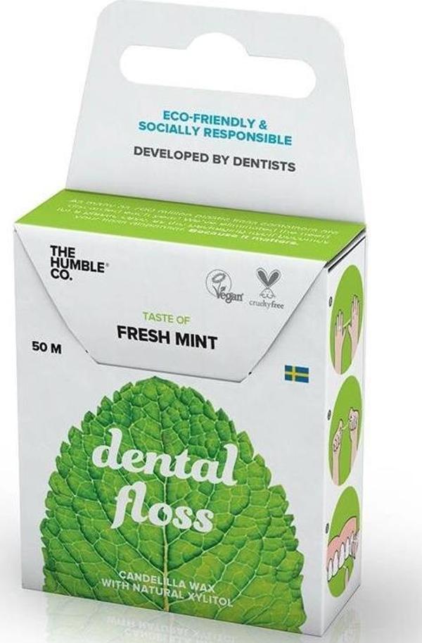 Humble Dental Floss Fresh Mint 50m| Diş İpi Taze Nane Tadında - Image 1