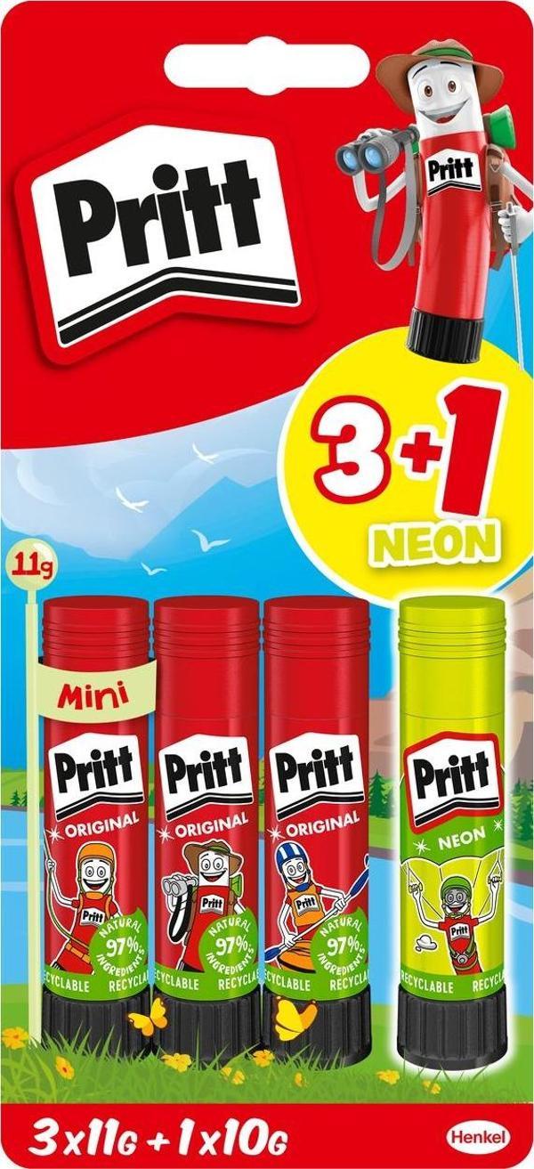 Pritt Stick Yapıştırıcı 3x11 g + 10 g - Image 1
