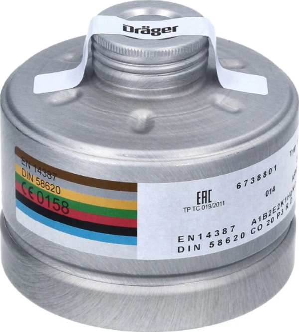 Drager 6738801 A1B2E2K1 HG CO NO P3 Filtre - Image 1