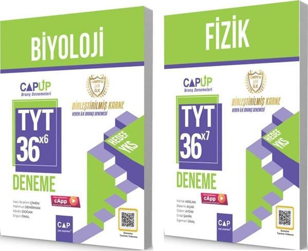 Çap TYT Fizik ve Biyoloji Deneme Seti 2 Kitap - Çap Yayınları - Image 1
