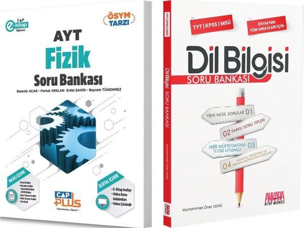 Çap Yayınları AYT Fizik ve AKM Dil Bilgisi Soru Bankası Seti 2 Kitap - Çap Yayınları - Image 1