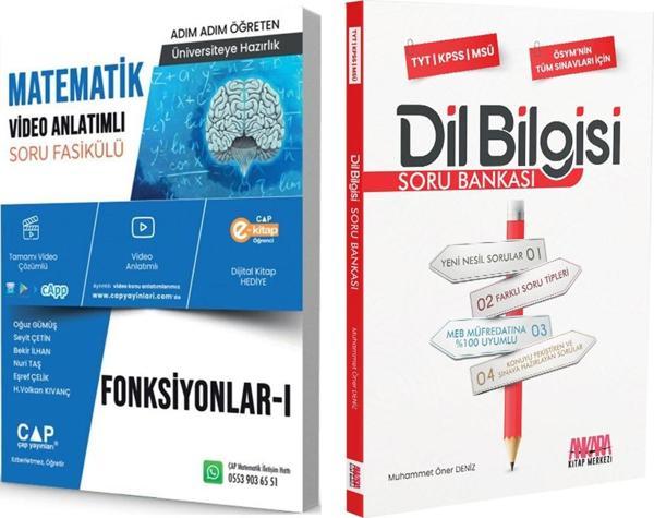 Çap Yayınları Matematik Fonksiyonlar 1 ve AKM Dil Bilgisi Soru Bankası Seti 2 Kitap - Çap Yayınları - Image 1
