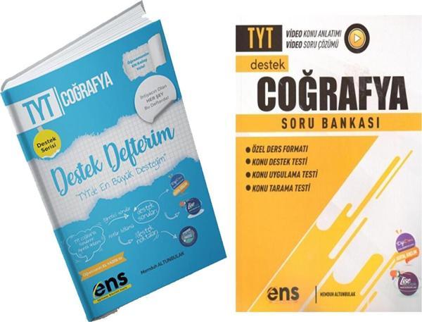 ENS Yayıncılık TYT Coğrafya Destek Defterim ve Soru Bankası Seti 2 Kitap - Ens Yayıncılık - Image 1