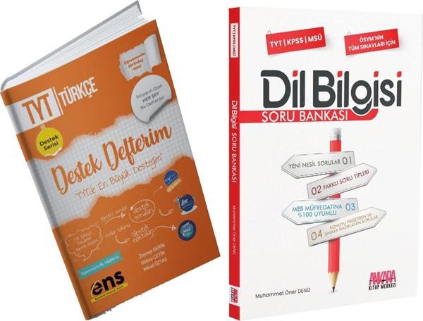 ENS Yayıncılık TYT Türkçe Destek Defterim ve AKM Dil Bilgisi Soru Bankası Seti 2 Kitap - Ens Yayıncılık - Image 1