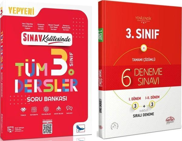 Sınav Yayınları 3. Sınıf Tüm Dersler Soru Bankası ve Editör Deneme Seti 2 Kitap - Sınav Yayınları - Image 1