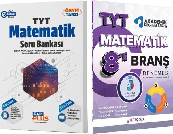 Çap TYT Matematik Soru Bankası ve Yarıçap Deneme Seti 2 Kitap - Yarı Çap Yayınları - Image 1