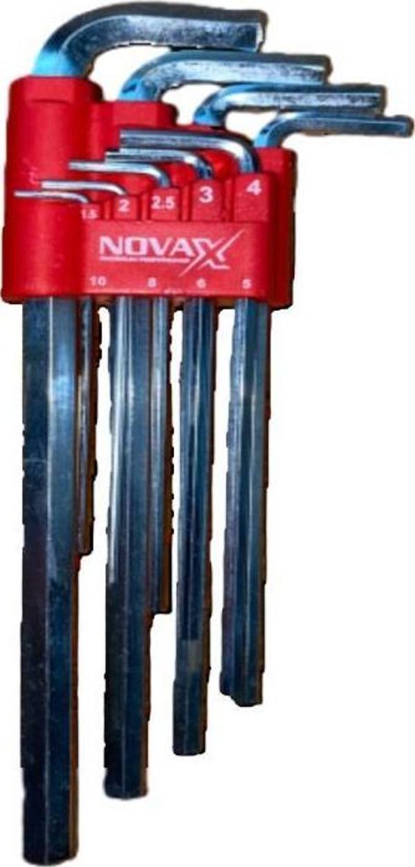 Novax Hex Alyan Anahtar Uzun 9lu Set - Image 1