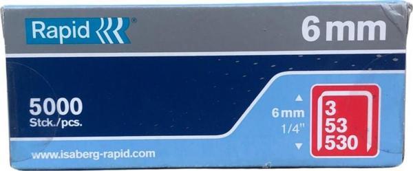 Rapid Zımba Teli 53/6 5000 Li Paket - Image 1